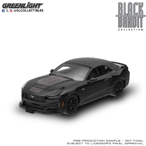 GL28190-B - 1/64 BLACK BANDIT SERIES 31 - 2024 FORD MUSTANG GT CONVERTIBLE (NEW TOOLING) GL28190-B - 1/64 BLACK BANDIT SERIES 31 - 2024 FORD MUSTANG GT CONVERTIBLE (NEW TOOLING)