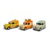 CC80505 - 1/43 WALLACE AND GROMIT AUSTIN A35 VAN COLLECTION - CHEESE PLEASE, TOP BUN, SPICK AND SPANMOBILE