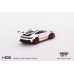 MGT00630-R - 1/64 PORSCHE 911 (992) GT3 RS WHITE WITH PYRO RED ACCENT PACKAGE (RHD)
