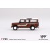 MGT00734-R - 1/64 LAND ROVER DEFENDER 110 1985 COUNTY STATION WAGON RUSSET BROWN (RHD)