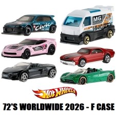MHWC4982-99NF - LATEST X72 HOTWHEELS BASIC 2026 WORLDWIDE ASSORTMENT OF 72 WAVE 6