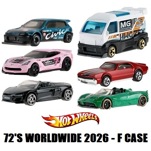 MHWC4982-99NF - LATEST X72 HOTWHEELS BASIC 2026 WORLDWIDE ASSORTMENT OF 72 WAVE 6