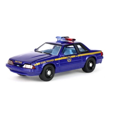 GL42650-A - 1/64 HOT PURSUIT - FORD MUSTANG 1988 - NEW YORK STATE POLICE SOLID PACK
