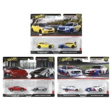 MHWHBL96-939R - X8 1/64 HOTWHEELS PREMIUM 2 PACK ASST