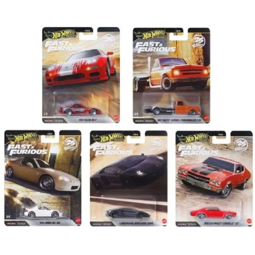 MHWHNW46-956P - X10 HOTWHEELS FAST AND FURIOUS PREMIUM ASSORTMENT CASE P 2026 25TH ANNIVERSARY