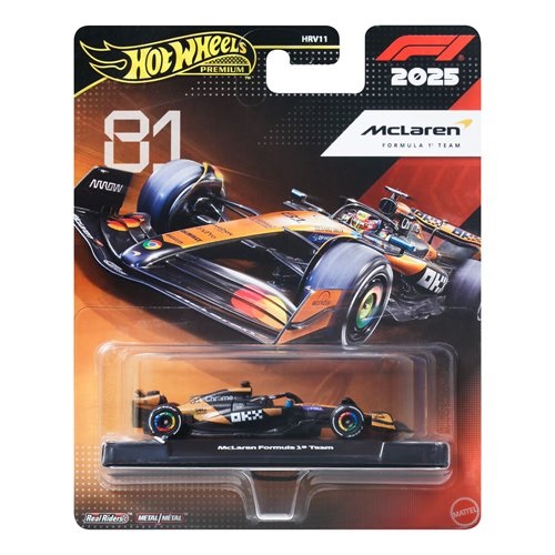 MHWHRV11-JKD81 - HOTWHEELS PREMIUM FORMULA 1 MCLAREN NO.81 OSCAR PIASTRI