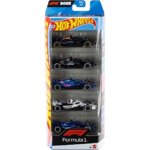 MHWJLN11-SINGLE - HOTWHEELS FORMULA 1 DIECAST VEHICLES 5 PACK SINGLE