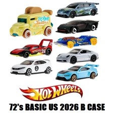 MHWL2593-973B - X72 HOTWHEELS BASIC US 2026 ASSORTMENT WAVE 2
