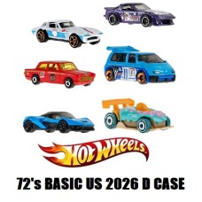 MHWL2593-973D - X72 HOTWHEELS BASIC US 2026 ASSORTMENT WAVE 4
