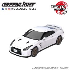 GL235110-D - 1/64 TOKYO TORQUE SERIES 10 - NISSAN GTR WITH CUSTOM WHEELS 2007 - PEARL WHITE (NEW TOOLING)