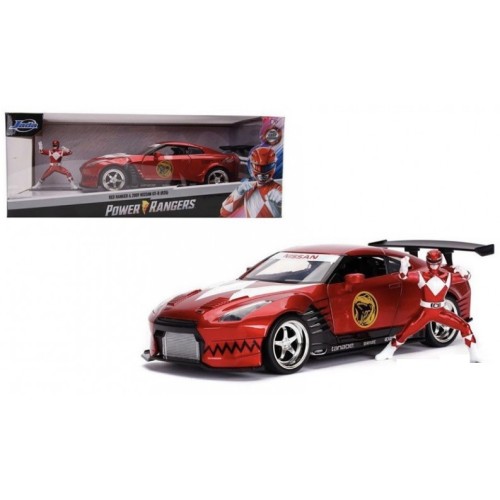 JAD31908 - 1/24 2009 NISSAN GT-R AND RED POWER RANGER