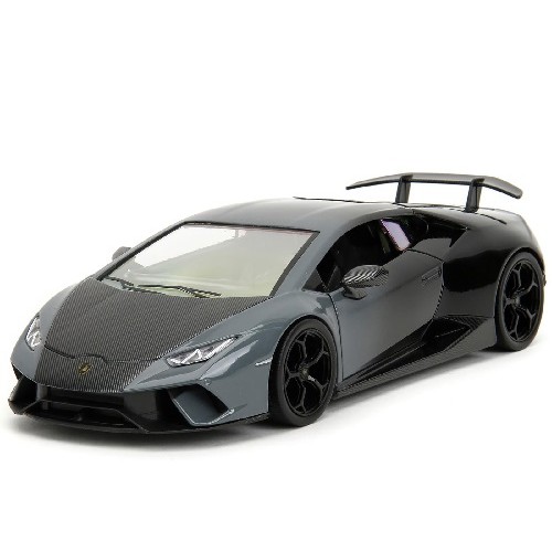 JAD34895 - 1/24 PINK SLIPS 2017 LAMBORGHINI HURACAN GRAY BLACK