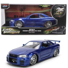 JAD37704 - 1/24 FAST AND FURIOUS - BRIANS NISSAN SKYLINE GT-R (R34) - COLOUR BRUSH