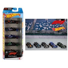 MHWJGF58 - X12 HOTWHEELS FORMULA 1 DIECAST VEHICLES 5 PACK