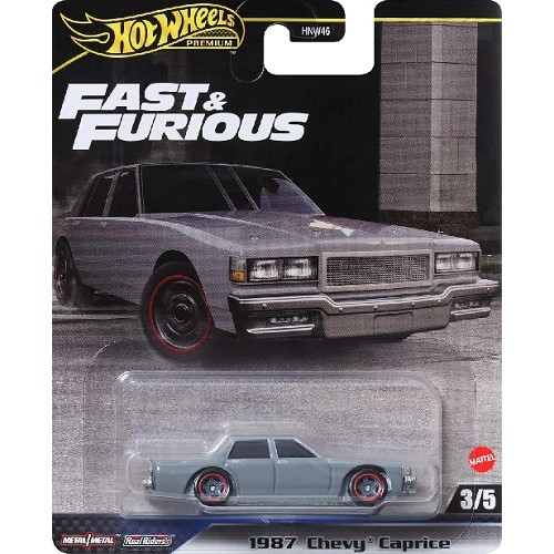 MHWHNW46-HRT98 - HOT WHEELS FAST AND FURIOUS 1987 CHEVY CAPRICE 3/5