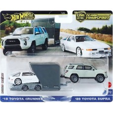 MHWFLF56-HRV37 - HOT WHEELS TEAM TRANSPORT '18 TOYOTA 4RUNNER '89 TOYOTA SUPRA #72