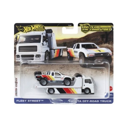 MHWFLF56-HRV39 - HOT WHEELS TEAM TRANSPORT FLEET STREET TOYOTA OFF-ROAD TRUCK #71