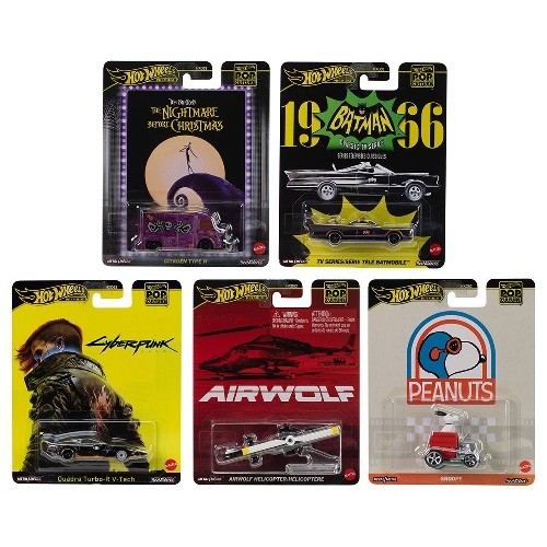 MHWHXD63-956M X10 1/64 HOTWHEELS POP CULTURE ASSORTMENT SET M