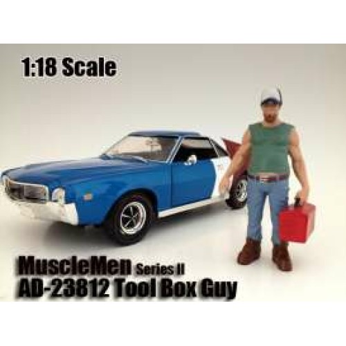 AD23812 - 1/18 MUSCLEMEN II TOOL BOX GUY (CAR NOT INCLUDED)