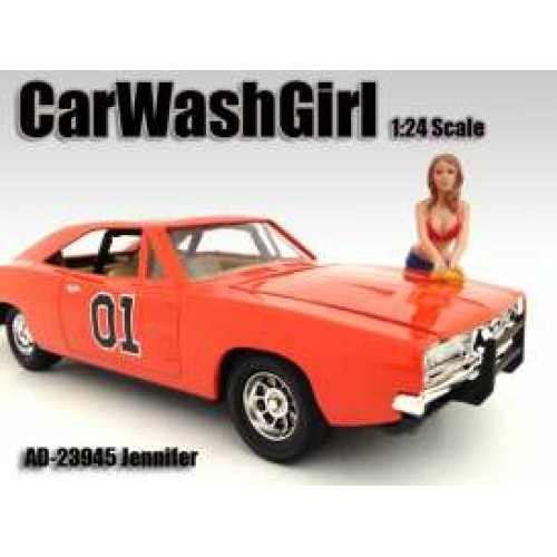 AD23945 - 1/24 CAR WASH GIRL JENNIFER (CAR NOT INCLUDED)