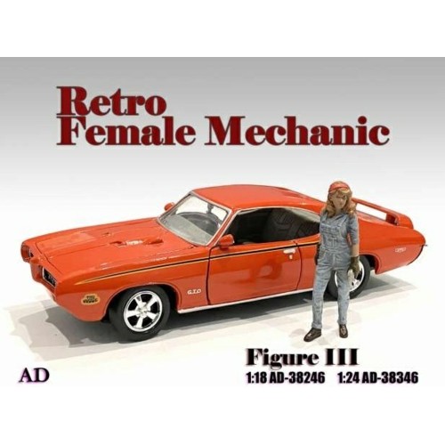AD38346 - 1/24 RETRO FEMALE MECHANIC III