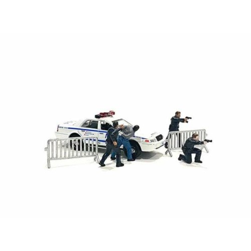 AD76493 - 1/64 POLICE LINE MIJO FIGURE SET, VARIOUS