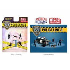 AD76497MJ - 1/64 POLICE LINE MIJO FIGURE SET NO.2, VARIOUS