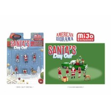 AD76508 - 1/64 SANTAS DAY OUT FIGURE SET, VARIOUS