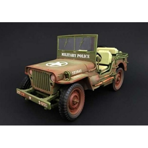 AD77406A - 1/18 1944 JEEP WILLYS MILITAIRY POLICE, DIRTY VERSION