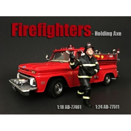AD77511 - 1/24 FIRE FIGHTER HOLDING AXE