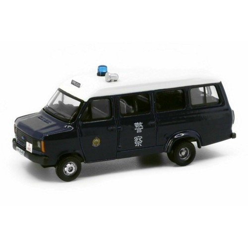 ATC64872 - 1/76 FORD TRANSIT 1980'S HKG POLICE WITH MESH WINDOW SHIELDS
