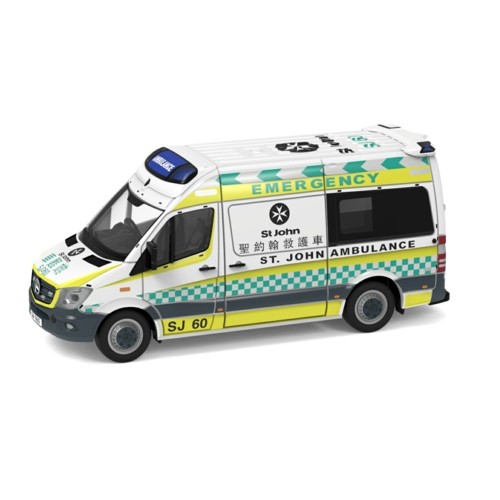 ATC65508 - 1/76 TINY CITY 166 MERCEDES BENZ SPRINTER FACELIFT ST.JOHN AMBULANCE (SJ60)