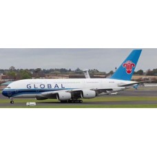 AV4362 - 1/400 9H-GLOBL GLOBAL AIRLINES AIRBUS A380-841 WITH METAL STAND DETACHABLE GEAR