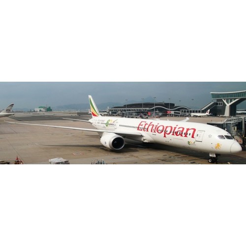 AV4437 - 1/400 ET-AXS ETHIOPIAN AIRLINES BOEING 787-9 DREAMLINER DETACHABLE GEAR