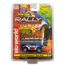 AWSC380A-4 - 1/64 1965 VOLSWAGEN BAJA BUG NO.2410 BLUE ELECTRIC SLOT CAR