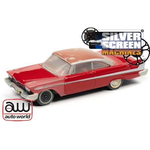AWSP039 - 1/64 1958 PLYMOUTH FURY - CHRISTINE (PARTIALLY RESTORED) RED (DIRTY)