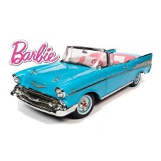 AWSS135 - 1/18 BARBIE 1957 CHEVY BEL AIR AQUA BLUE