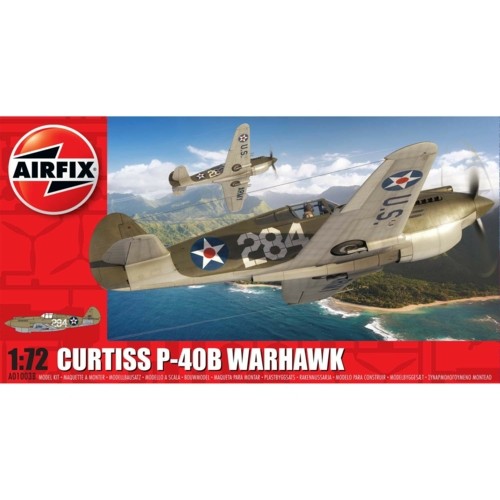AX01003B - 1/72 CURTISS P-40B WARHAWK (PLASTIC KIT)