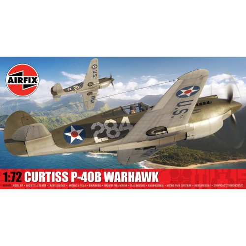 AX01003C - 1/72 CURTISS P-40B WARHAWK (PLASTIC KIT)