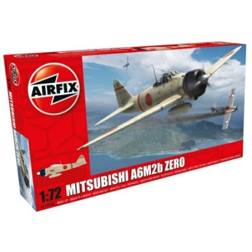 AX01005A - 1/72 MITSUBISHI A6M2B ZERO (PLASTIC KIT)
