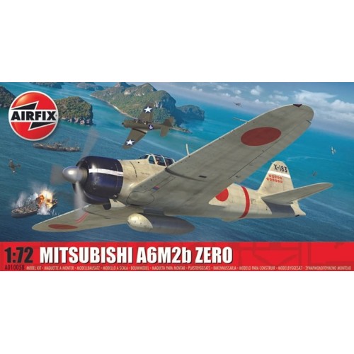 AX01005B - 1/72 MITSUBISHI A6M2B ZERO (PLASTIC KIT)
