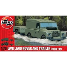 AX02324 - 1/76 LWB LAND ROVER (HARD TOP) TRAILER (PLASTIC KIT)
