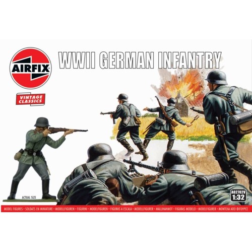 AX02702V - 1/32 WIWII GERMAN INFANTRY (PLASTIC KIT)