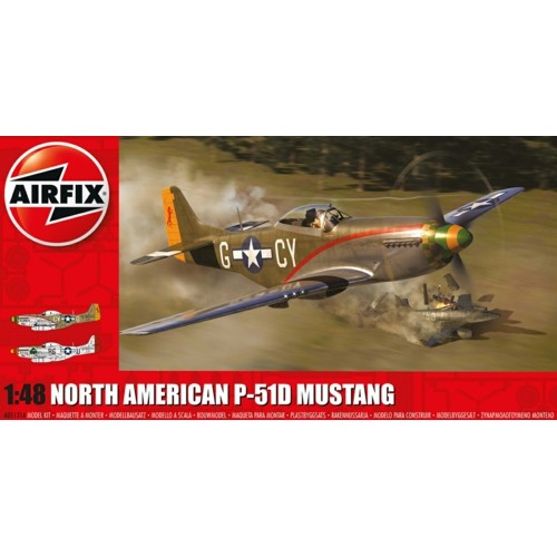 AX05131A - 1/48 NORTH AMERICAN P-51D MUSTANG (PLASTIC KIT)