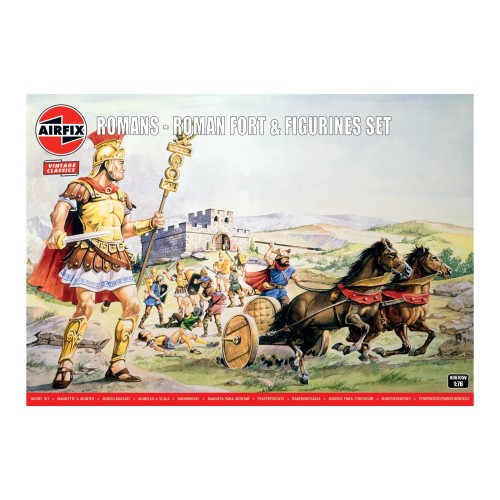 AX06705V - 1/76 ROMANS - ROMAN FORT AND FIGURINES SET (PLASTIC KIT)