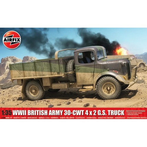 AX1380 - 1/35 WWII BRITISH ARMY 30-CWT 4X2 GS TRUCK (PLASTIC KIT)