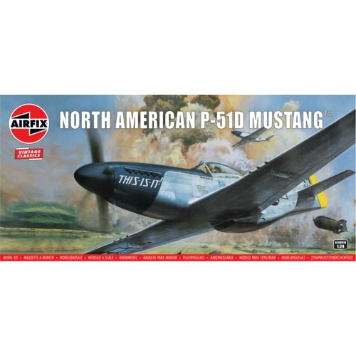 AX14001V - 1/24 NORTH AMERICAN P-51D MUSTANG (PLASTIC KIT)