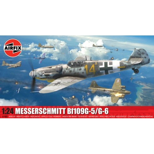 AX17003 - 1/24 MESSERSCHMITT BF109G-5/6 NEW MOULD (PLASTIC KIT)