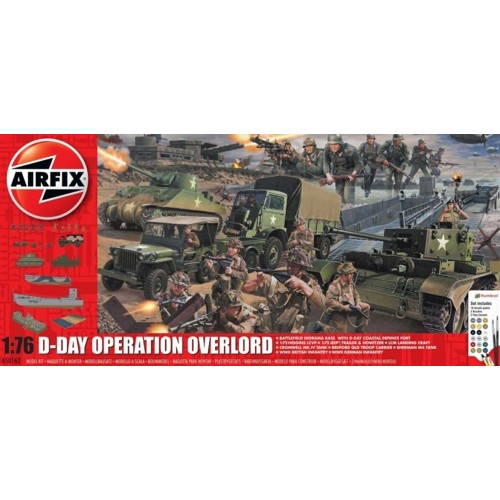 AX50162A - 1/76 D-DAY 75TH ANNIVERSARY OPERATION OVERLORD GIFT SET (PLASTIC KIT)