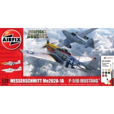 AX50183 - 1/72 MESSERSCHMITT ME262 AND P-51D MUSTANG DOGFIGHT DOUBLES (PLASTIC KIT)